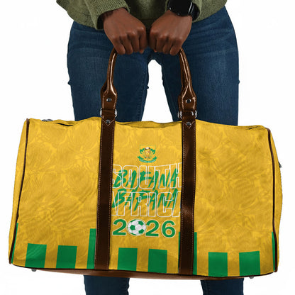 South Africa Soccer 2026 Travel Bag Bafana Bafana Kaofela Protea Yellow
