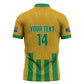 South Africa Soccer 2026 Custom Zipper Polo Shirt Bafana Bafana Kaofela Protea Yellow