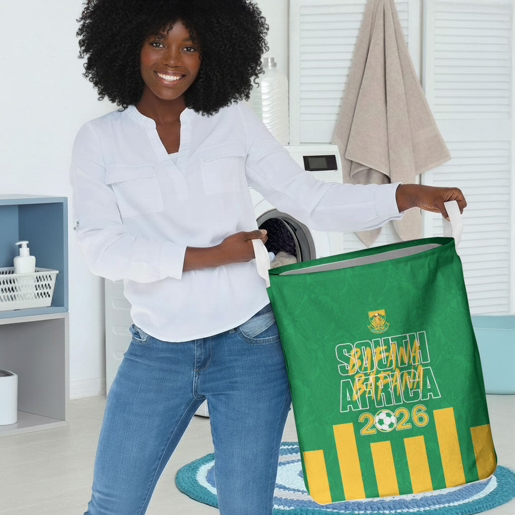 South Africa Soccer 2026 Laundry Basket Bafana Bafana Kaofela Protea Green