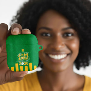 South Africa Soccer 2026 AirPods Case Bafana Bafana Kaofela Protea Green