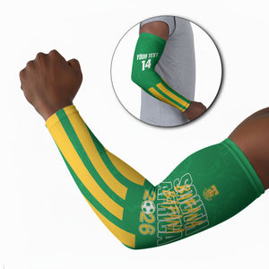 South Africa Soccer 2026 Custom Arm Sleeves Bafana Bafana Kaofela Protea Green