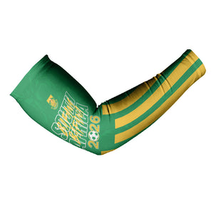 South Africa Soccer 2026 Custom Arm Sleeves Bafana Bafana Kaofela Protea Green
