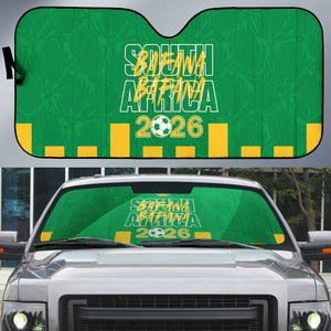 South Africa Soccer 2026 Auto Sun Shade Bafana Bafana Kaofela Protea Green