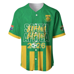 South Africa Soccer 2026 Custom Baseball Jersey Bafana Bafana Kaofela Protea Green