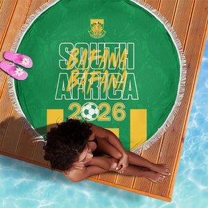South Africa Soccer 2026 Beach Blanket Bafana Bafana Kaofela Protea Green
