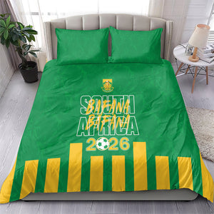South Africa Soccer 2026 Bedding Set Bafana Bafana Kaofela Protea Green