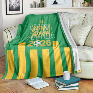South Africa Soccer 2026 Blanket Bafana Bafana Kaofela Protea Green