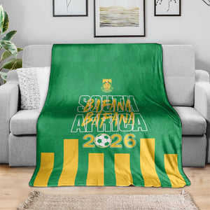 South Africa Soccer 2026 Blanket Bafana Bafana Kaofela Protea Green