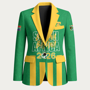 South Africa Soccer 2026 Custom Blazer Bafana Bafana Kaofela Protea Green