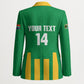 South Africa Soccer 2026 Custom Blazer Bafana Bafana Kaofela Protea Green