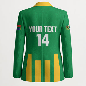 South Africa Soccer 2026 Custom Blazer Bafana Bafana Kaofela Protea Green