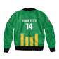 South Africa Soccer 2026 Custom Bomber Jacket Bafana Bafana Kaofela Protea Green