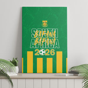 South Africa Soccer 2026 Canvas Wall Art Bafana Bafana Kaofela Protea Green
