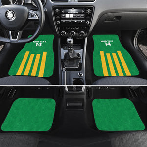 South Africa Soccer 2026 Custom Car Mats Bafana Bafana Kaofela Protea Green