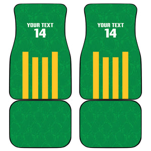 South Africa Soccer 2026 Custom Car Mats Bafana Bafana Kaofela Protea Green