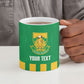 South Africa Soccer 2026 Custom Ceramic Mug Bafana Bafana Kaofela Protea Green