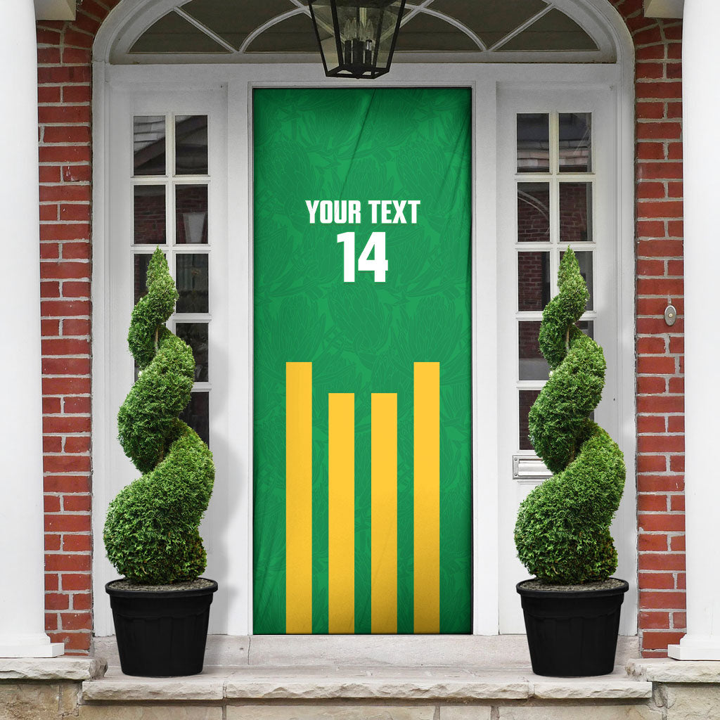 South Africa Soccer 2026 Custom Door Cover Bafana Bafana Kaofela Protea Green
