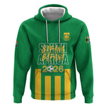 South Africa Soccer 2026 Custom Hoodie Bafana Bafana Kaofela Protea Green