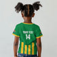 South Africa Soccer 2026 Custom Kid T shirt Bafana Bafana Kaofela Protea Green