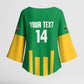 South Africa Soccer 2026 Custom Kimono Sleeve Blouse Bafana Bafana Kaofela Protea Green