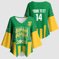 South Africa Soccer 2026 Custom Kimono Sleeve Blouse Bafana Bafana Kaofela Protea Green