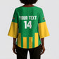 South Africa Soccer 2026 Custom Kimono Sleeve Blouse Bafana Bafana Kaofela Protea Green