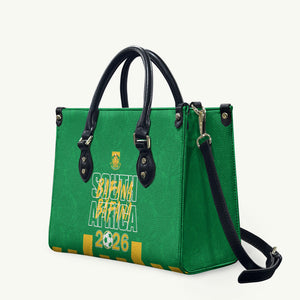South Africa Soccer 2026 Leather Bag Bafana Bafana Kaofela Protea Green