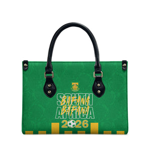 South Africa Soccer 2026 Leather Bag Bafana Bafana Kaofela Protea Green