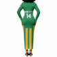 South Africa Soccer 2026 Custom Long Sleeve Bodycon Dress Bafana Bafana Kaofela Protea Green