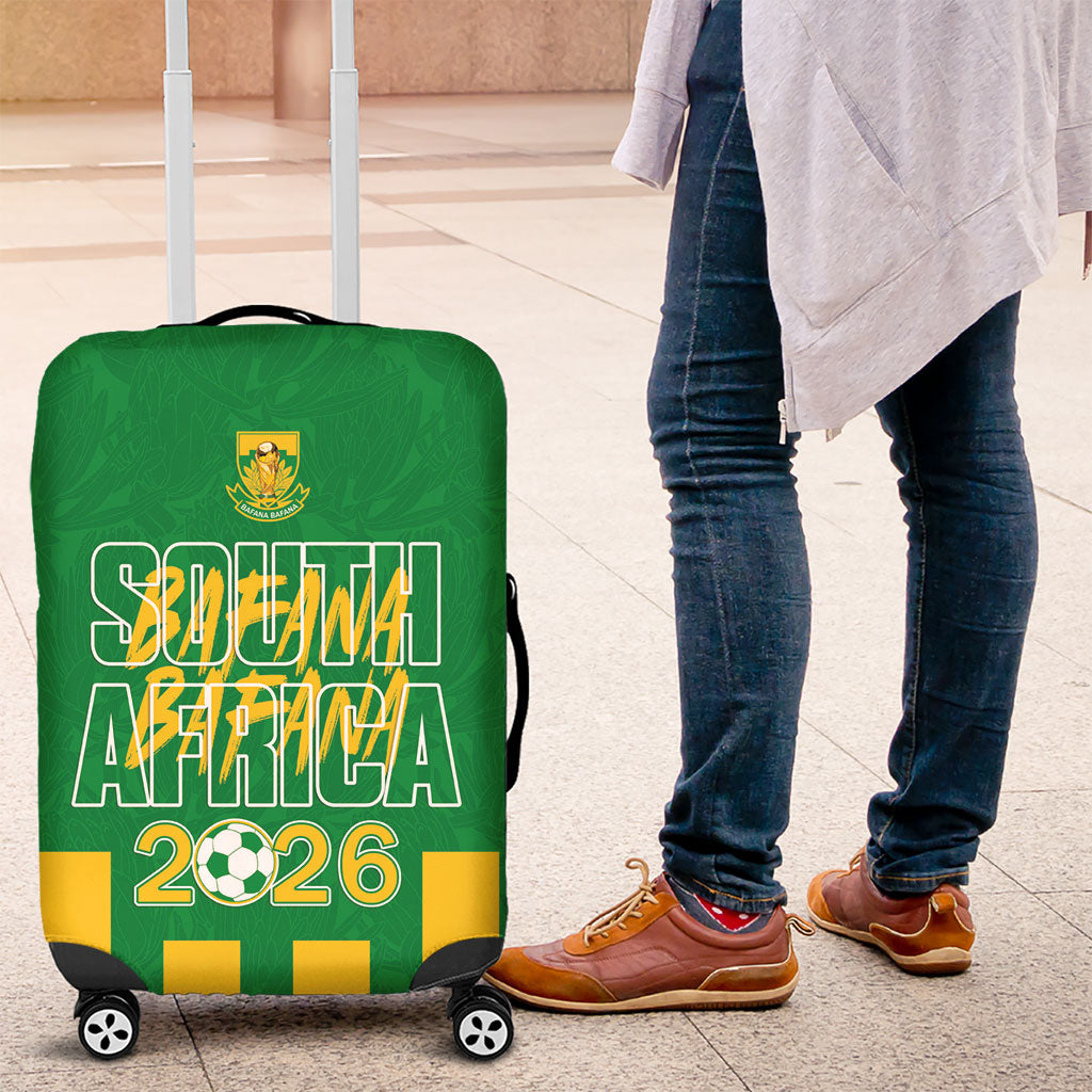 South Africa Soccer 2026 Luggage Cover Bafana Bafana Kaofela Protea Green