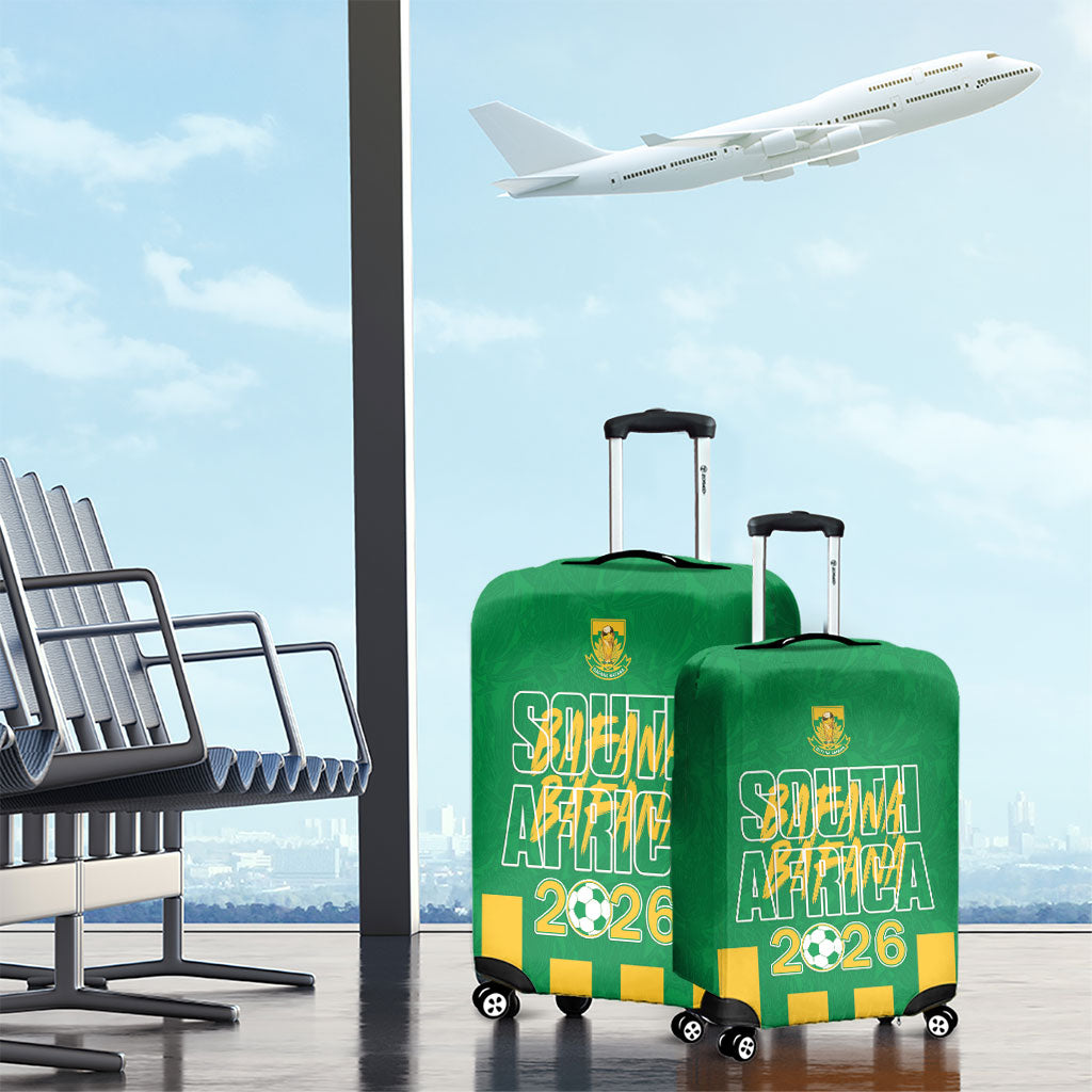 South Africa Soccer 2026 Luggage Cover Bafana Bafana Kaofela Protea Green