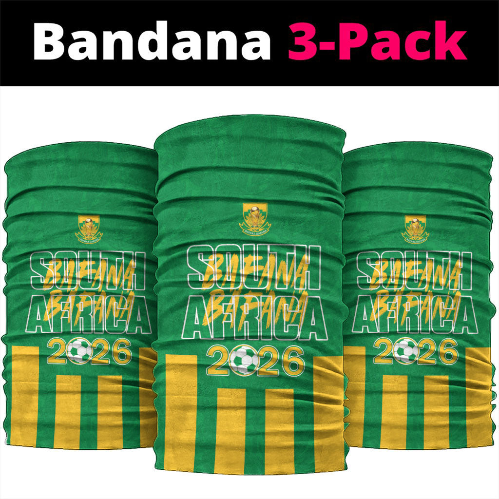 South Africa Soccer 2026 Neck Gaiter Bafana Bafana Kaofela Protea Green