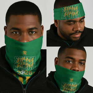 South Africa Soccer 2026 Neck Gaiter Bafana Bafana Kaofela Protea Green