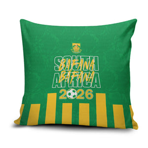 South Africa Soccer 2026 Pillow Cover Bafana Bafana Kaofela Protea Green