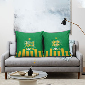South Africa Soccer 2026 Pillow Cover Bafana Bafana Kaofela Protea Green