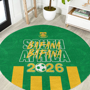South Africa Soccer 2026 Round Carpet Bafana Bafana Kaofela Protea Green