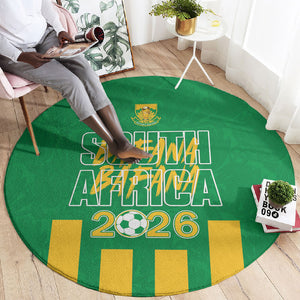 South Africa Soccer 2026 Round Carpet Bafana Bafana Kaofela Protea Green