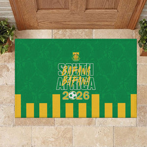 South Africa Soccer 2026 Rubber Doormat Bafana Bafana Kaofela Protea Green