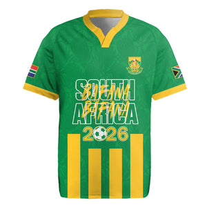 South Africa Soccer 2026 Custom Rugby Jersey Bafana Bafana Kaofela Protea Green