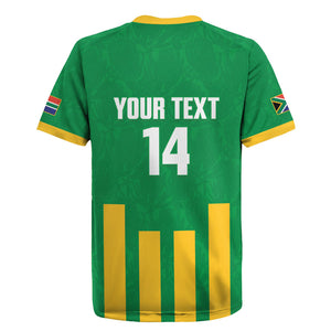 South Africa Soccer 2026 Custom Rugby Jersey Bafana Bafana Kaofela Protea Green