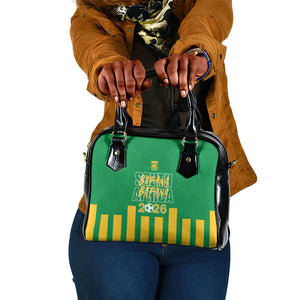 South Africa Soccer 2026 Shoulder Handbag Bafana Bafana Kaofela Protea Green