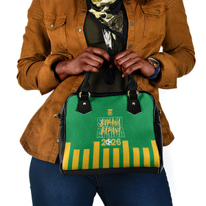 South Africa Soccer 2026 Shoulder Handbag Bafana Bafana Kaofela Protea Green
