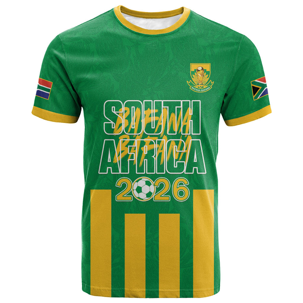 South Africa Soccer 2026 Custom T shirt Bafana Bafana Kaofela Protea Green