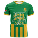 South Africa Soccer 2026 Custom T shirt Bafana Bafana Kaofela Protea Green