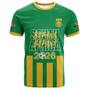 South Africa Soccer 2026 Custom T shirt Bafana Bafana Kaofela Protea Green