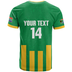South Africa Soccer 2026 Custom T shirt Bafana Bafana Kaofela Protea Green