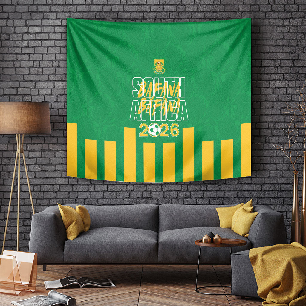 South Africa Soccer 2026 Tapestry Bafana Bafana Kaofela Protea Green