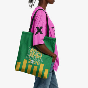 South Africa Soccer 2026 Tote Bag Bafana Bafana Kaofela Protea Green