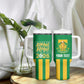 South Africa Soccer 2026 Custom Tumbler With Handle Bafana Bafana Kaofela Protea Green
