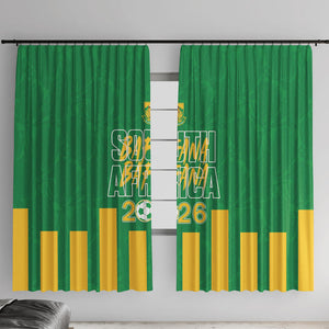 South Africa Soccer 2026 Window Curtain Bafana Bafana Kaofela Protea Green